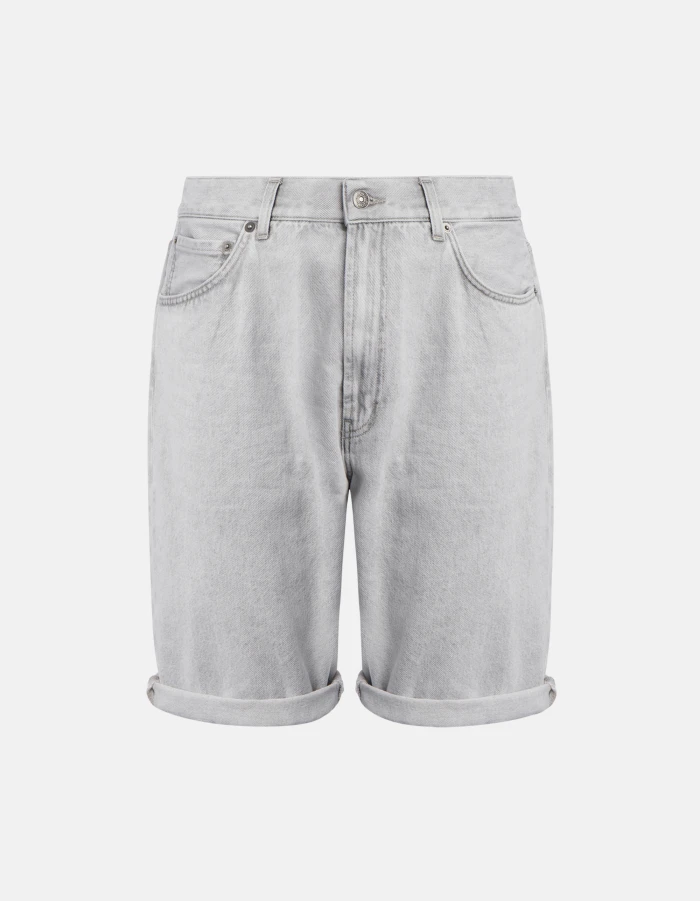 Lenz loose-fit Bermuda shorts in rigid denim
