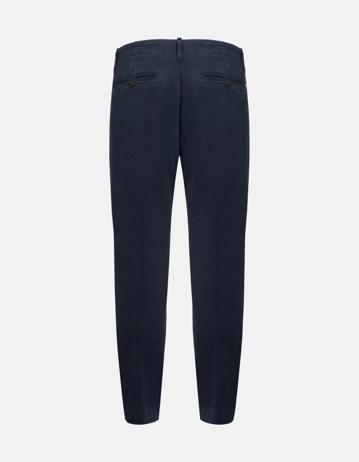 Ben carrot trousers in bull denim cotton and lyocell