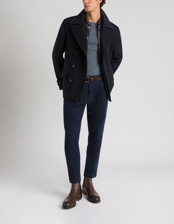 Ben carrot trousers in bull denim cotton and lyocell