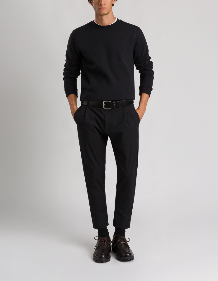 Ben carrot trousers in technical poplin