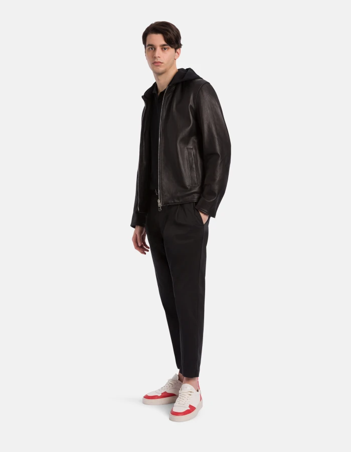 Carrot-Fit Hose Ben aus Popeline aus Baumwolle und Nylon