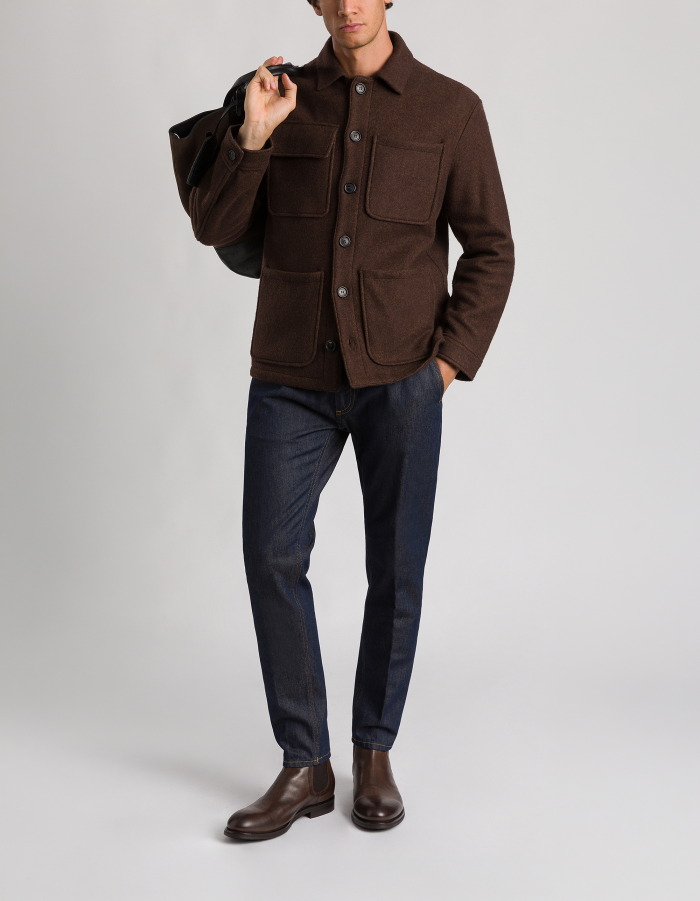Jeff carrot jeans in responsible rigid denim