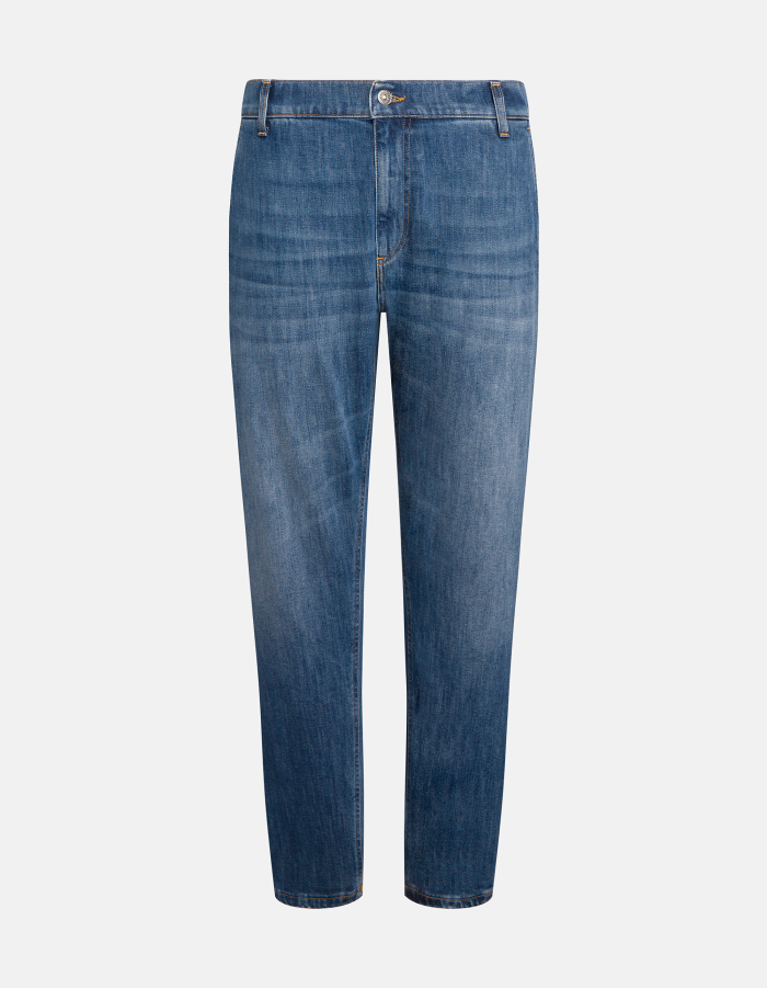 Jeff carrot-fit jeans in stretch denim