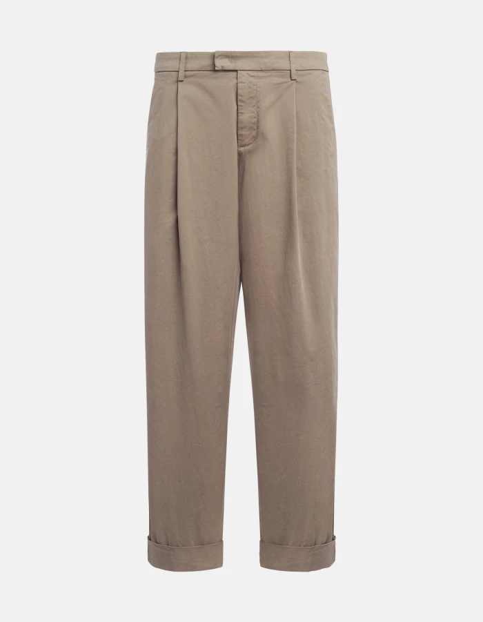 Mel loose-fit trousers in lightweight gabardine