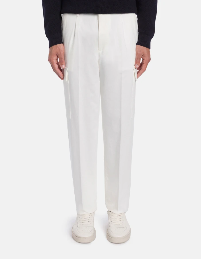 Luka regular-fit trousers in cotton velour