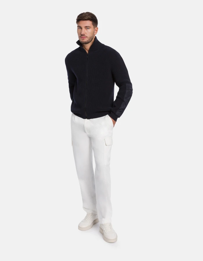 Luka regular-fit trousers in cotton velour