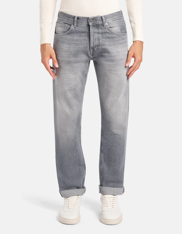 Jeans Bray regular in denim fisso