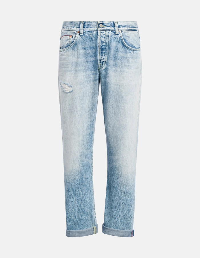 Jeans Bray regular in denim fisso cimosato