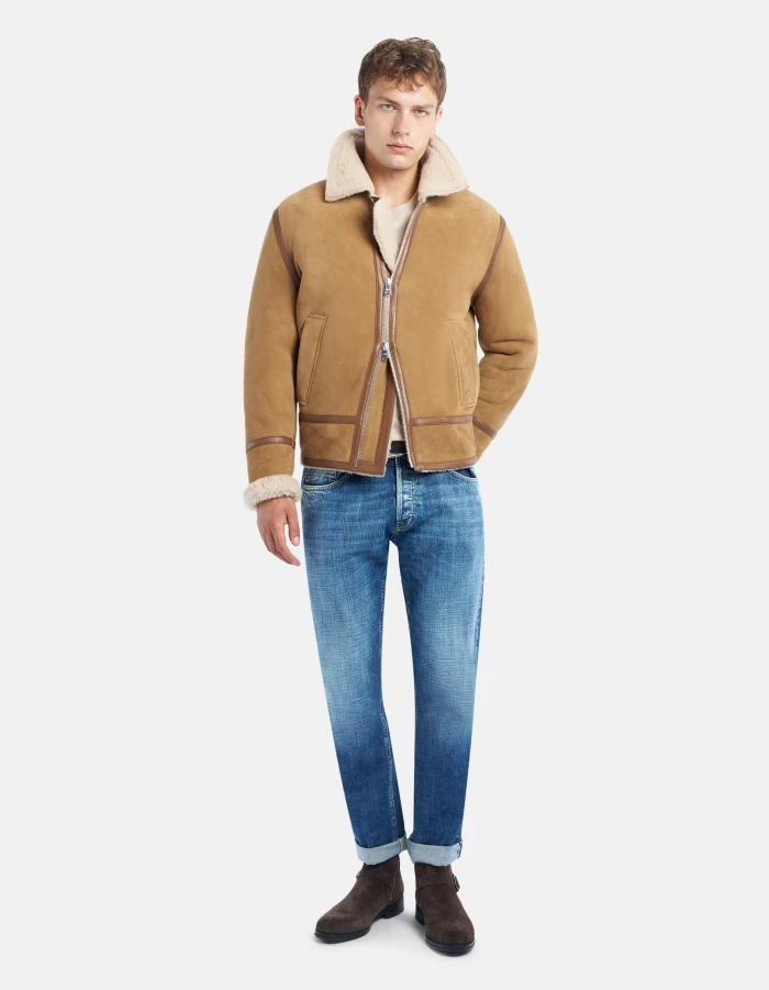 Jeans Bray regular in denim fisso cimosato