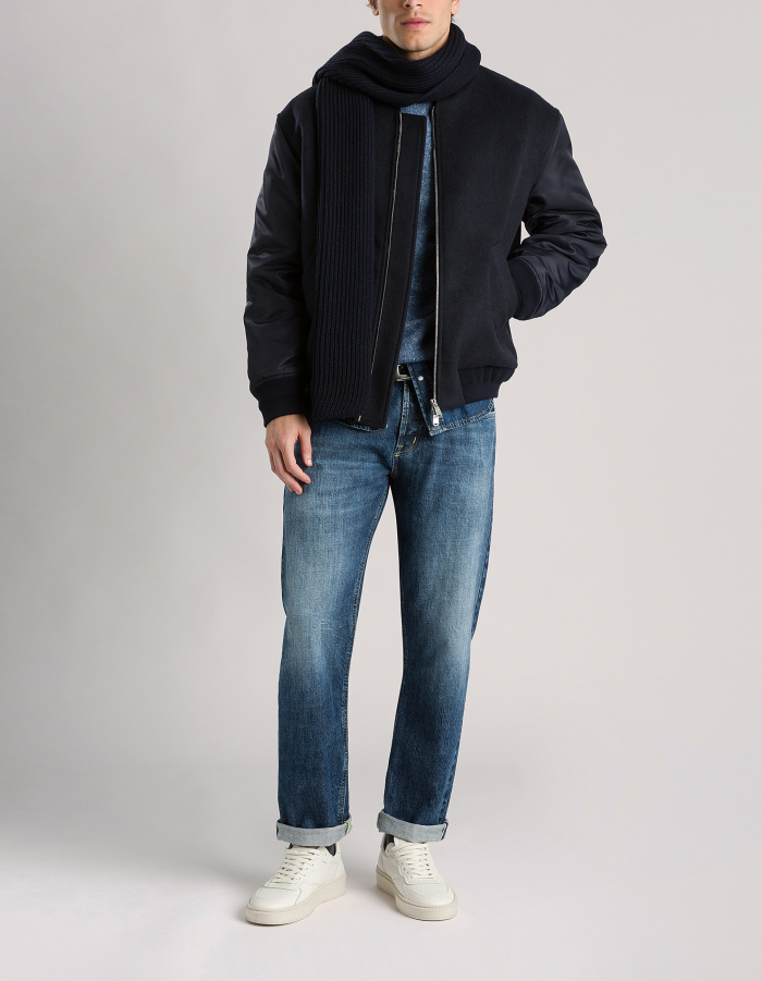 Regular-Fit Jeans Bray aus Rigid Denim mit Webkante