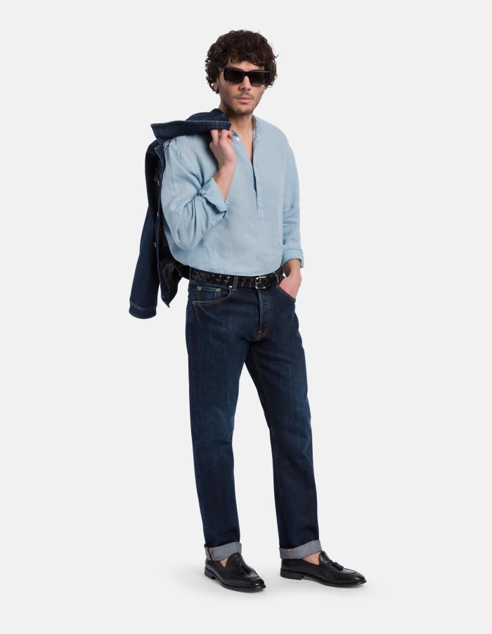 Bray regular-fit jeans in rigid denim