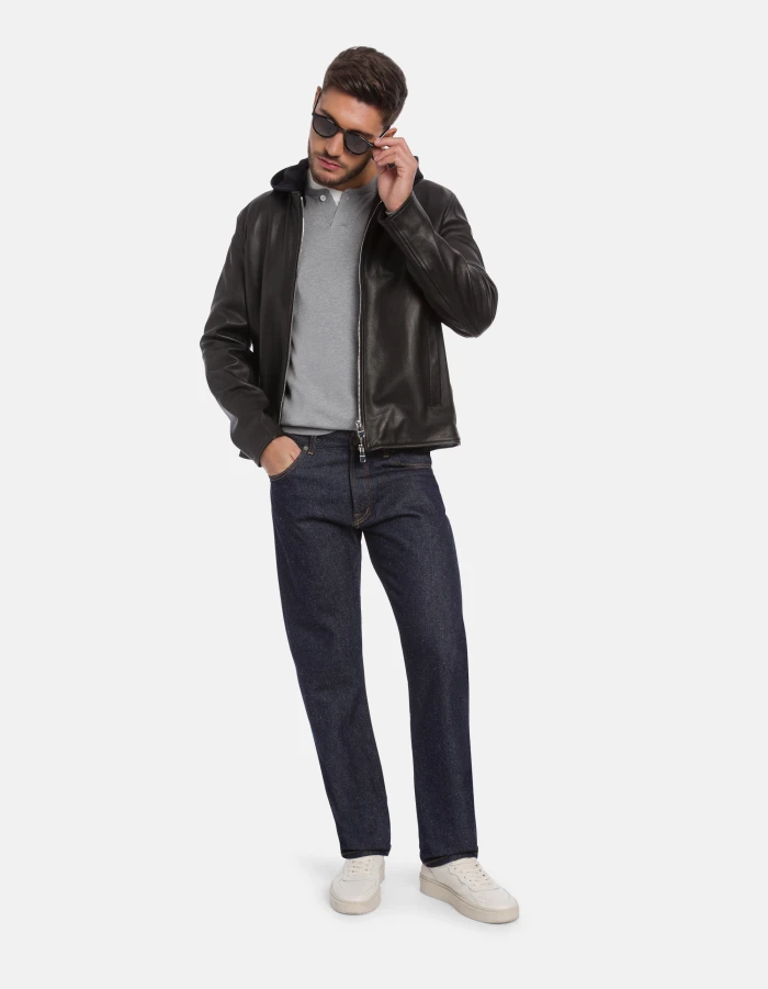 Bray regular-fit jeans in rigid silk denim