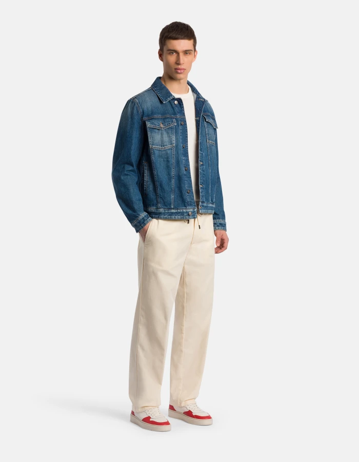 Noel joggers in cotton crepe