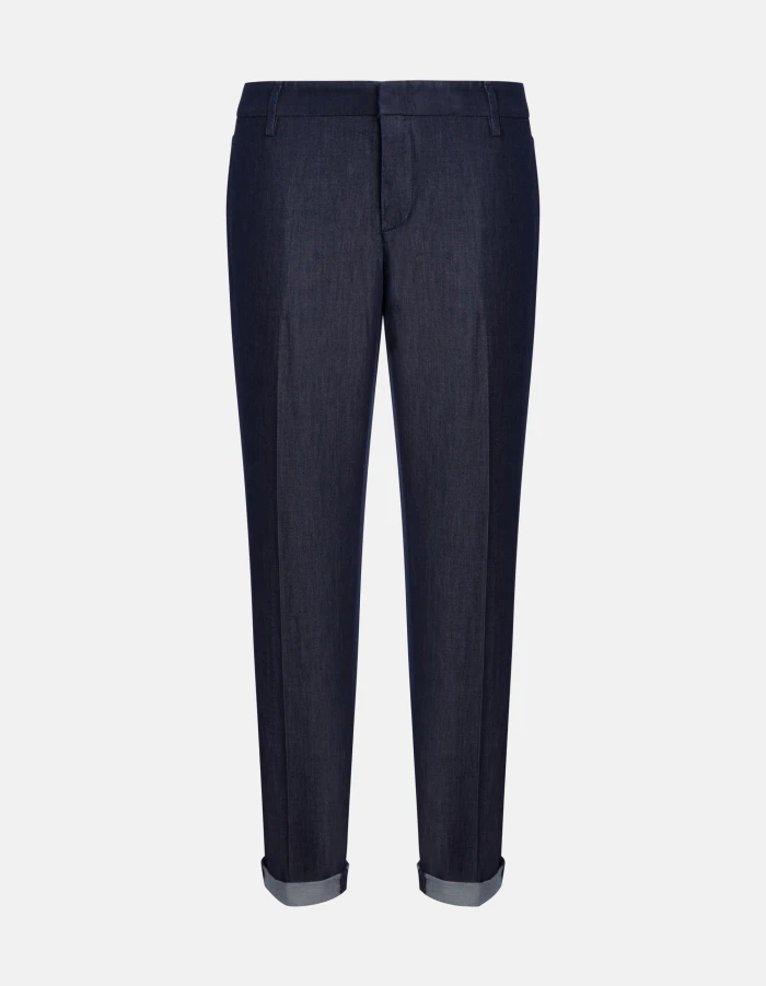 Gaubert relaxed regular-fit trousers in rigid denim