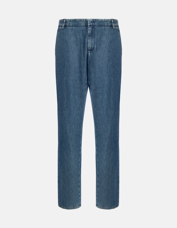 Gaubert relaxed regular-fit trousers in rigid denim