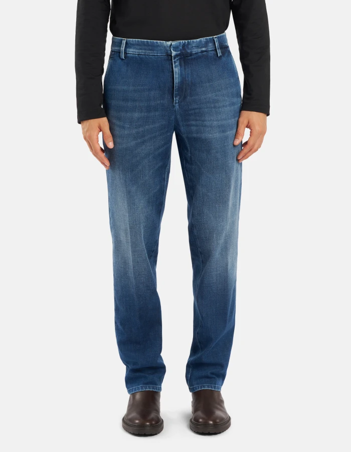 Pantaloni Gaubert relax regular in denim stretch riciclato