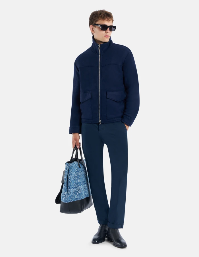 Pantaloni Gaubert relax regular in gabardina mano calda