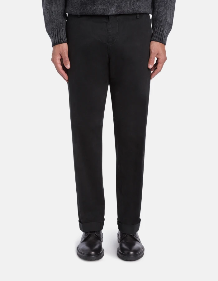 Gaubert regular-fit relax trousers in warm hand gabardine
