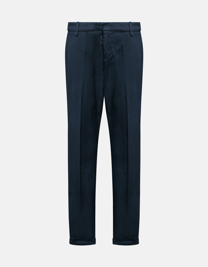Hose Gaubert in lockerer normaler Passform aus warmem Gabardine