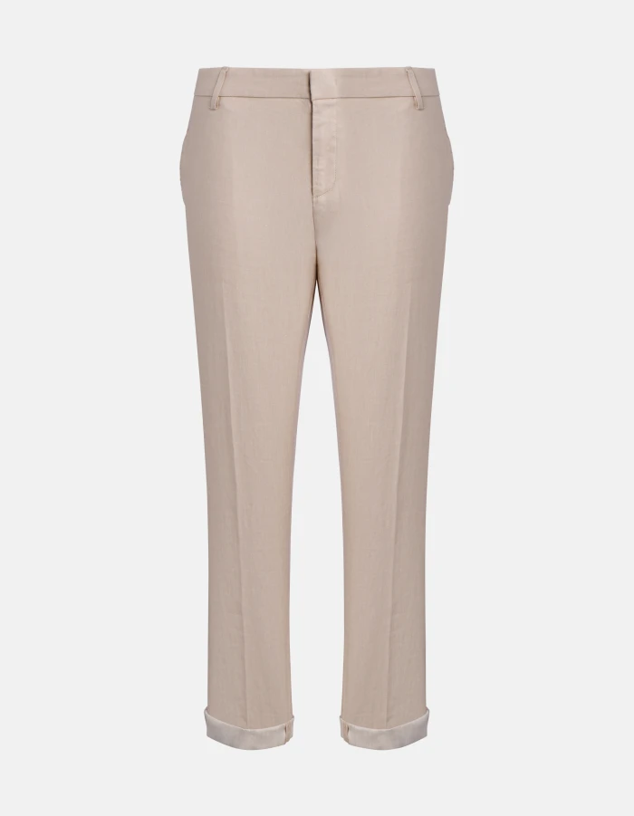 Gaubert relaxed regular-fit trousers in linen and cotton gabardine