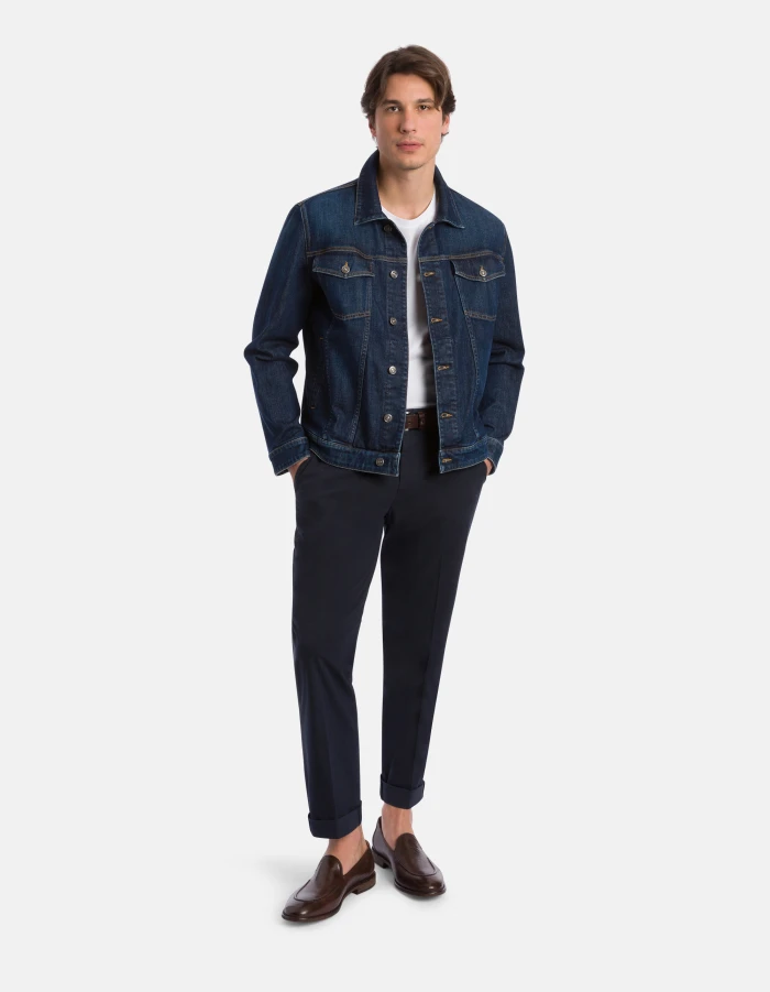 Hose Gaubert in lockerer normaler Passform aus leichter Popeline