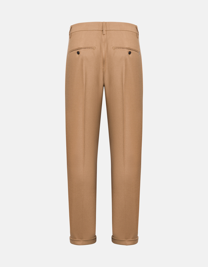 Gaubert relaxed regular-fit trousers in flannel