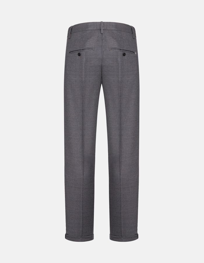 Gaubert relaxed regular-fit trousers in flannel