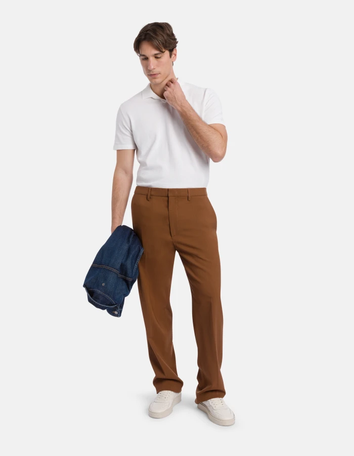Caleb regular-fit trousers in cool wool