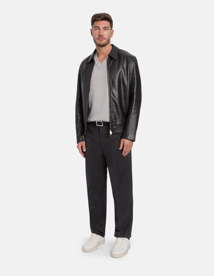 Mason loose-fit trousers in linen and lyocell