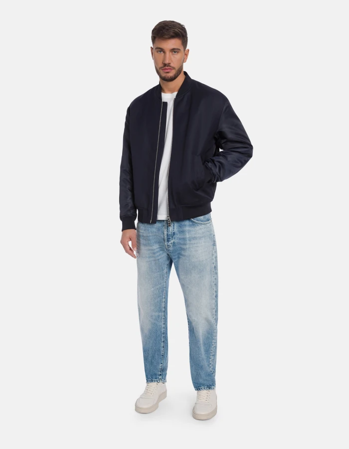 Tapered-Fit Jeans David aus Rigid Denim