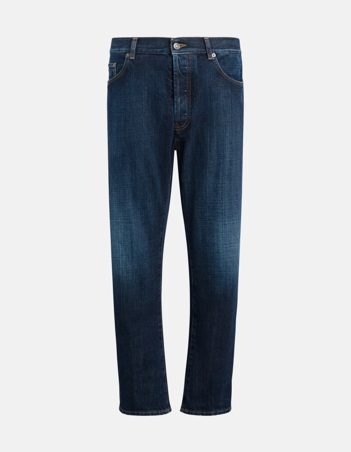 David tapered jeans in rigid denim