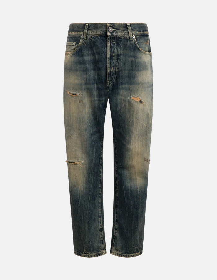 Tapered-Fit Jeans David aus Rigid Denim