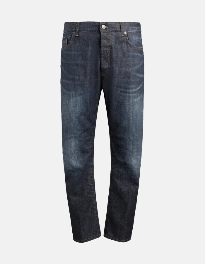 Tapered-Fit Jeans David aus Stretch-Denim