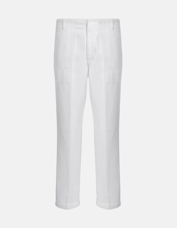 Kolin carrot-cut trousers in rigid bull denim