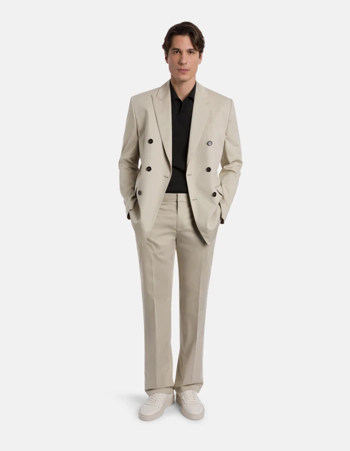 Elliot regular-fit trousers in silk and cotton satin