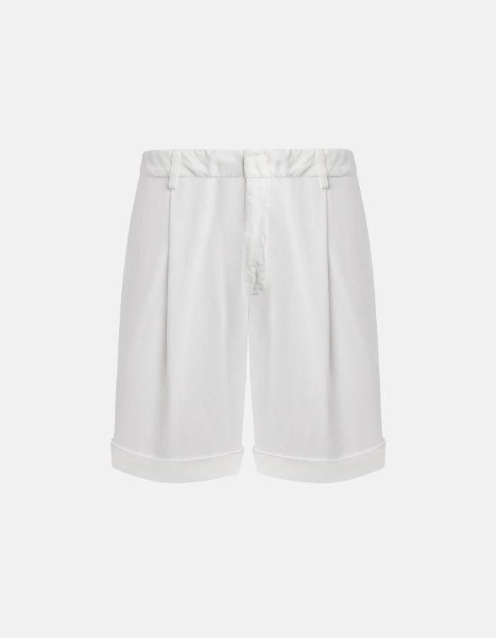 Ethan loose-fit Bermuda shorts in light corduroy