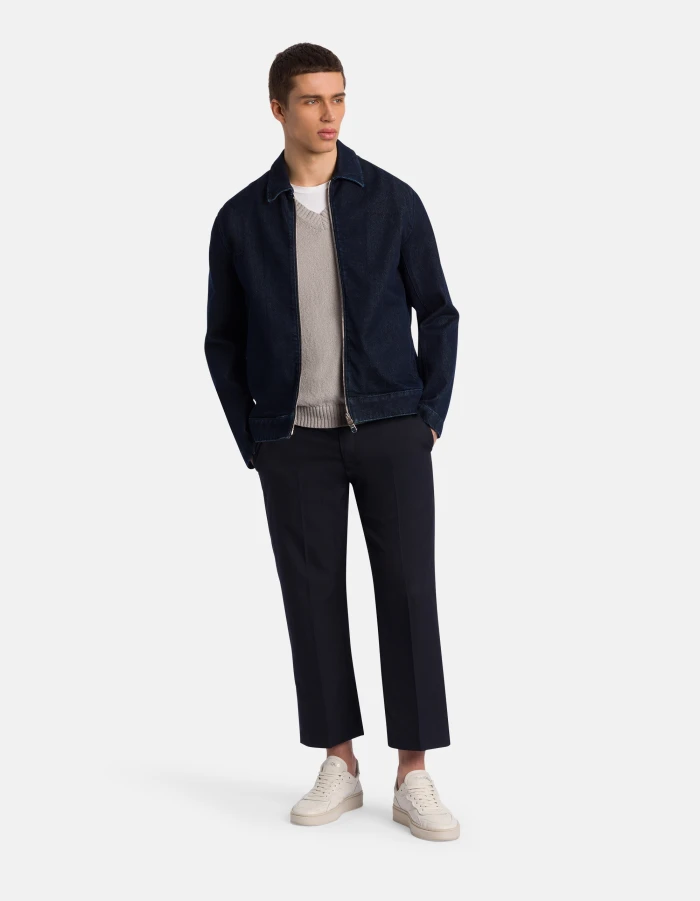 Kai regular-fit trousers in wool gabardine