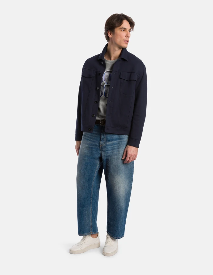 Anthony loose-fit jeans in rigid denim