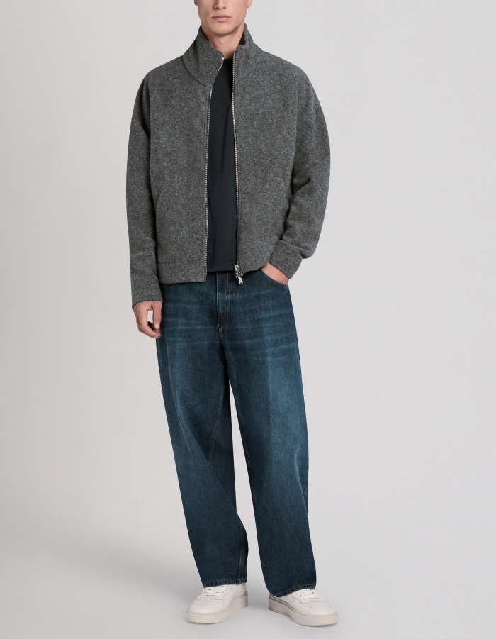 Anthony loose-fit jeans in rigid denim