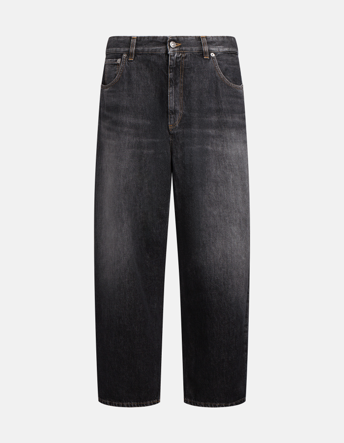 Anthony loose-fit jeans in recycled rigid denim