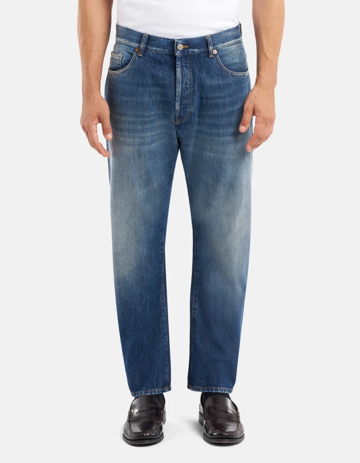 Jeans Cooper loose in denim fisso