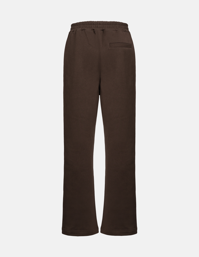 Regular-fit cotton fleece trousers