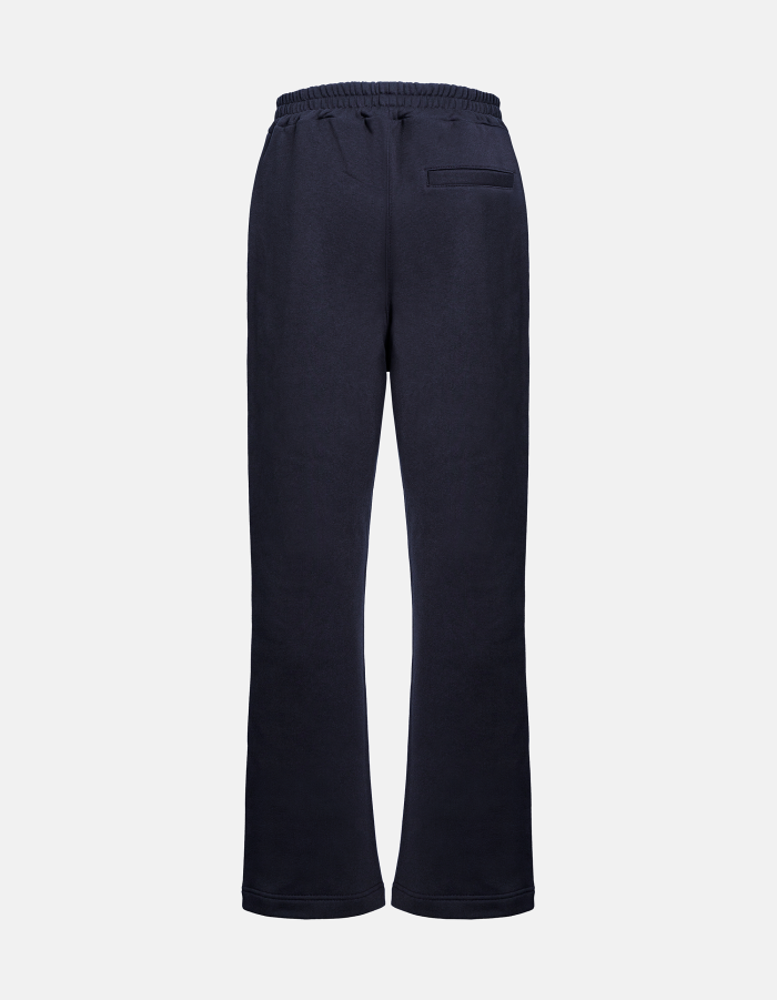 Regular-fit cotton fleece trousers