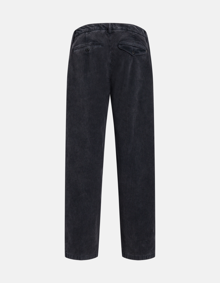 Chase loose-fit stretch velvet trousers