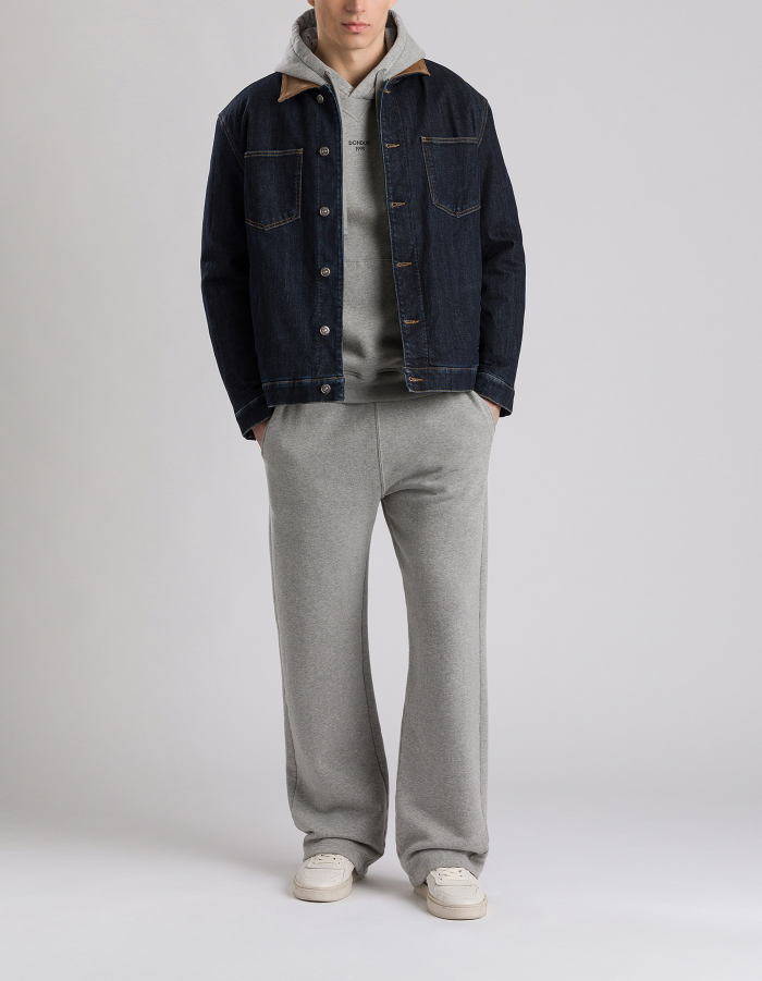Regular-fit joggers in cotton fleece