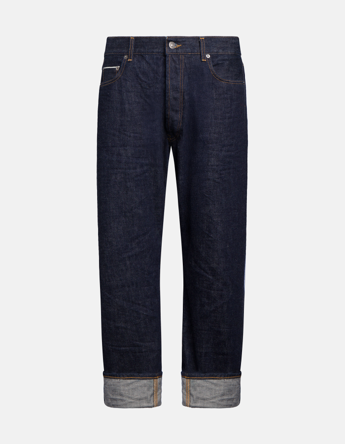 Yui tapered jeans in rigid selvedge denim