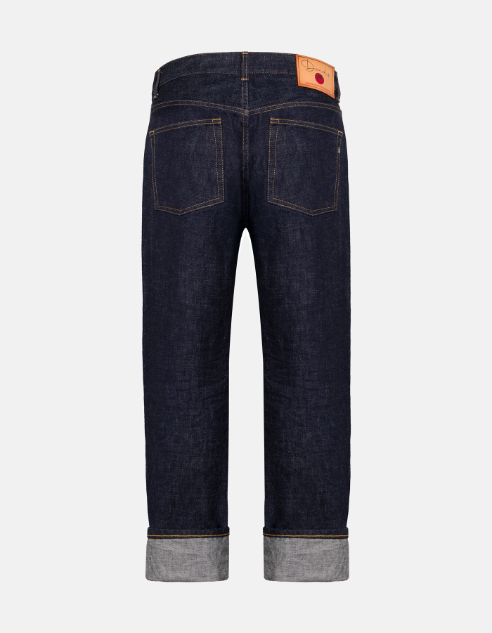 Yui tapered jeans in rigid selvedge denim