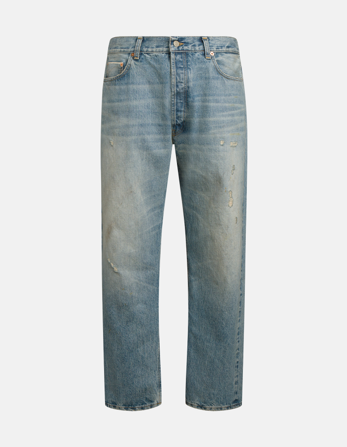 Yui tapered jeans in rigid selvedge denim