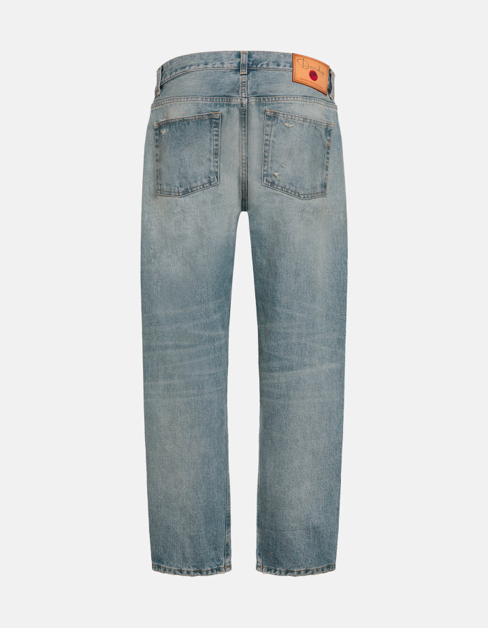 Yui tapered jeans in rigid selvedge denim