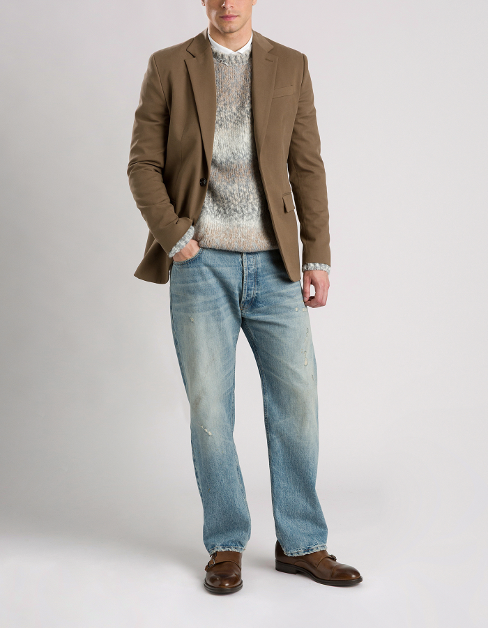 Jeans Yui mit schmal zulaufendem Schnitt aus festem Denim mit Webkante